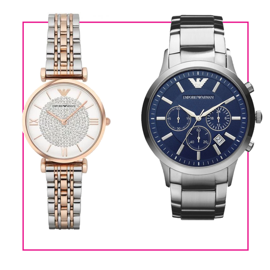 Pack Montres Mariage- Emporio Armani AR2448 + AR1926