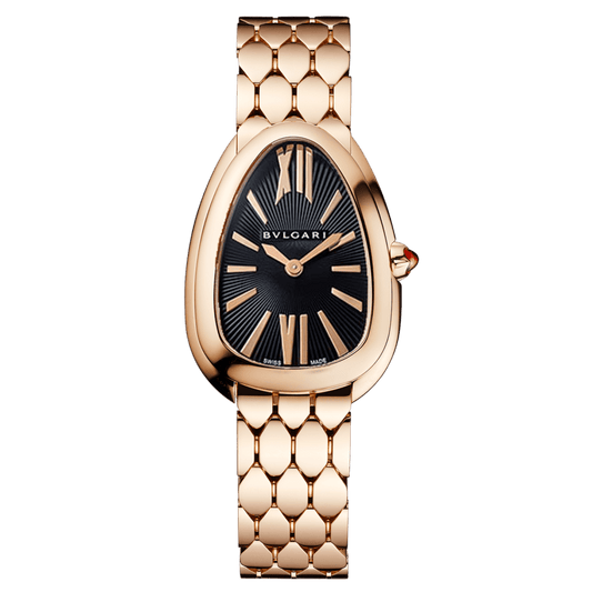 Bvlgari Serpenti Rosegold Black Dial